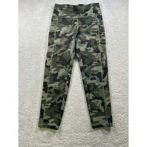 Marika Womens Size‎ L Green Camo Leggings Yogo Athleisure Pockets